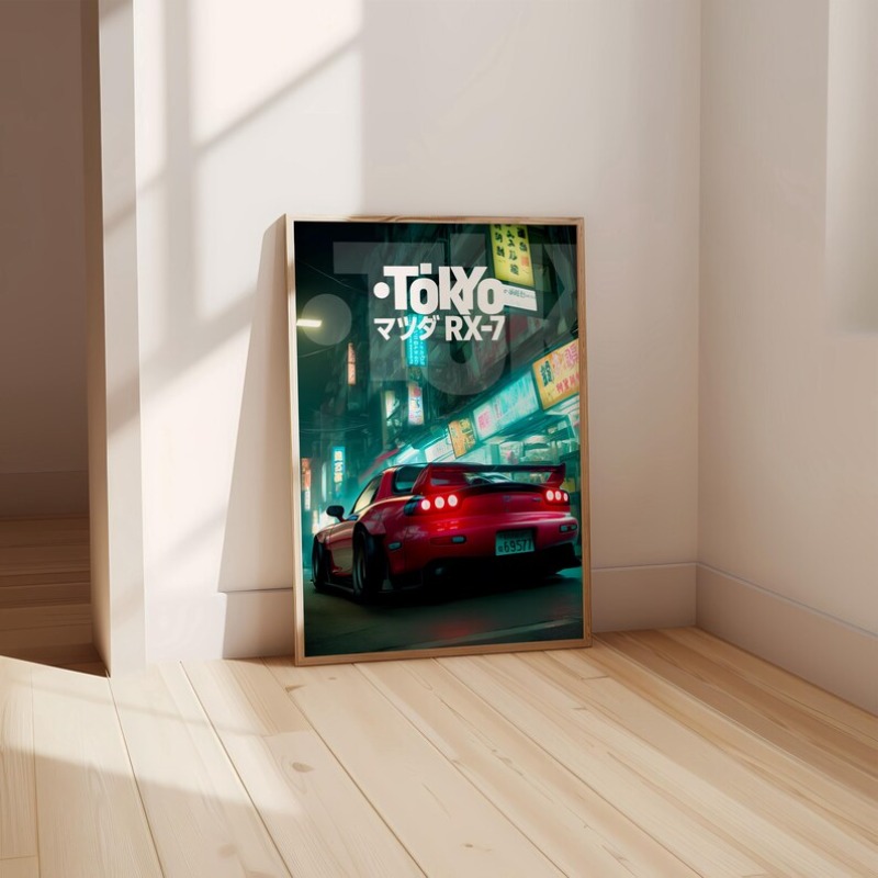 Vintage Tokyo JDM Car Poster N - огляд і ціна Japanese Tokyo Lifestyle
